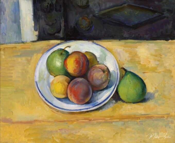 Naturaleza muerta con un durazno y dos peras verdes – Paul Cézanne Paul Cézanne 2025-04-27 2