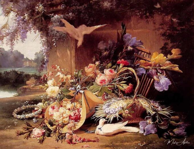Naturaleza muerta elegante con flores – Eugène Bidau Eugène Bidau 2025-03-15