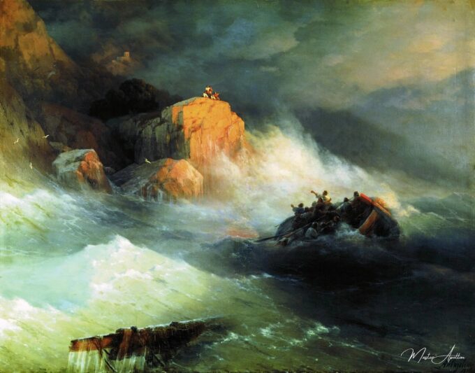 Naufragio, 1876 – Iván Aivazovski Ivan Aïvazovski 2025-05-01