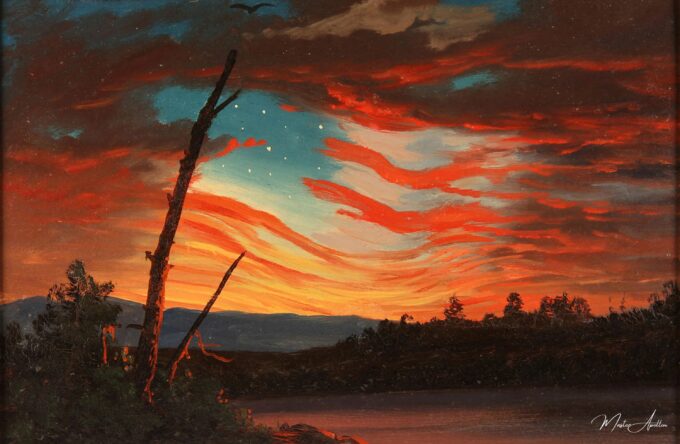Nuestro estandarte en el cielo – Frederic Edwin Church Frederic Edwin Church 2025-05-04