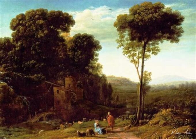 Paisaje pastoral con un molino – Claude Lorrain Claude Lorrain 2025-05-20