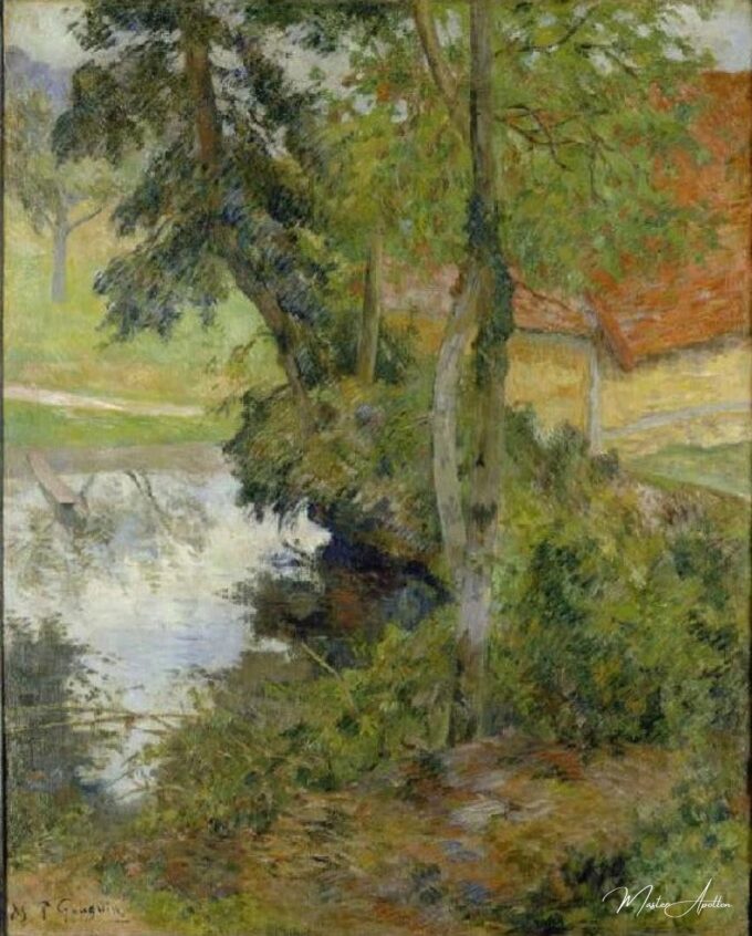 Paisaje con el techo de casa roja – Paul Gauguin Paul Gauguin 2025-05-16