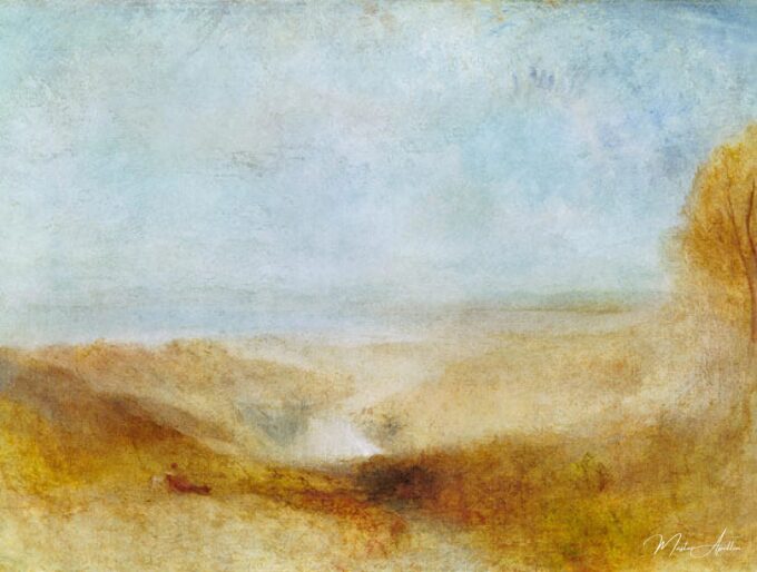 Paisaje con un río y una bahía a lo lejos – William Turner William Turner 2025-04-17 2