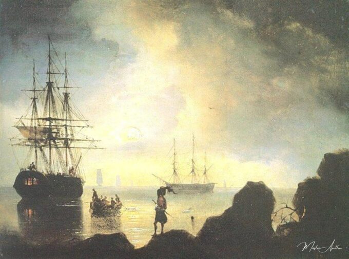 Paisaje costero, 1852 – Ivan Aïvazovski Ivan Aïvazovski 2025-05-01