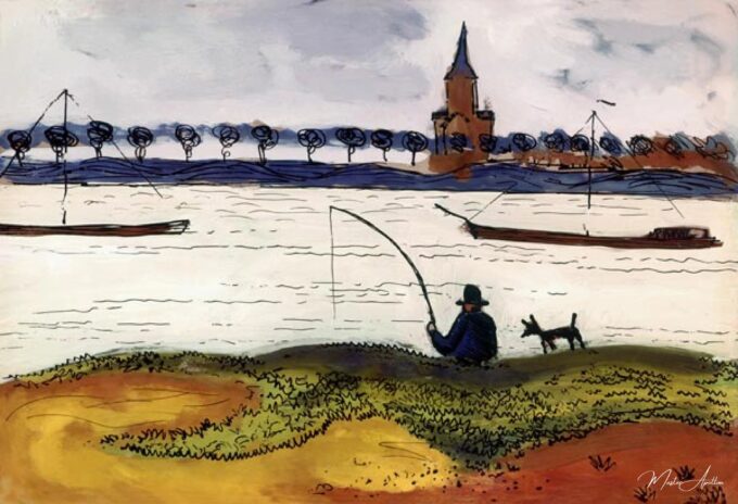 Paisaje de río con pescadores – August Macke August Macke 2025-04-26 2