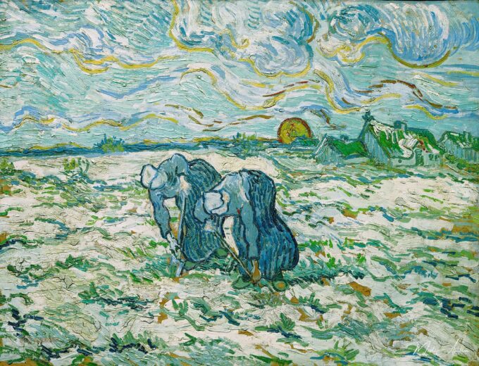 Campesinas en proceso de cavar – Van Gogh Vincent Van Gogh 2025-05-14
