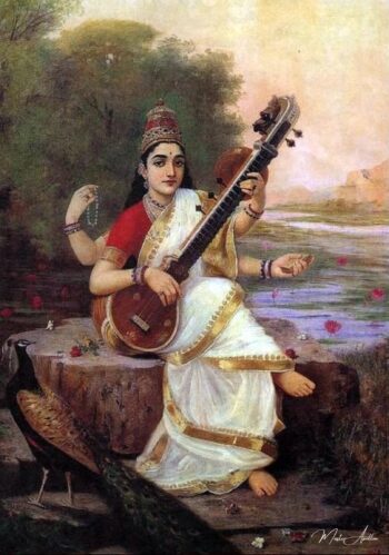 Pintura de la diosa Saraswati – Ravi Varmâ Raja Ravi Varma 2025-05-18
