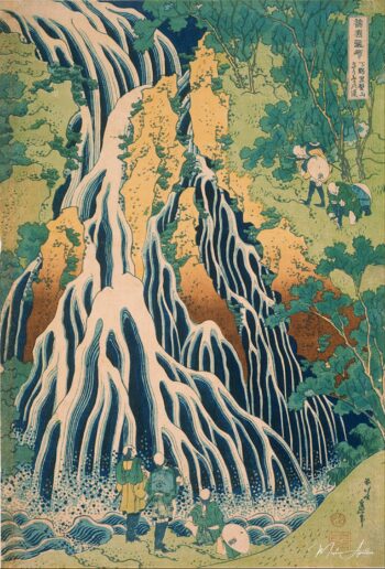 Peregrinos en la cascada Kirifuri en el Monte Kurokami en la región de Shimotsuke – Katsushika Hokusai Katsushika Hokusai 2025-05-18