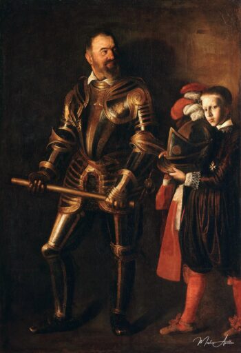Retrato de Alof de Wignacourt, Gran Maestre de la Orden de Malta de 1601-22 (1547-1622), con hi – Caravaggio Caravaggio 2025-05-15