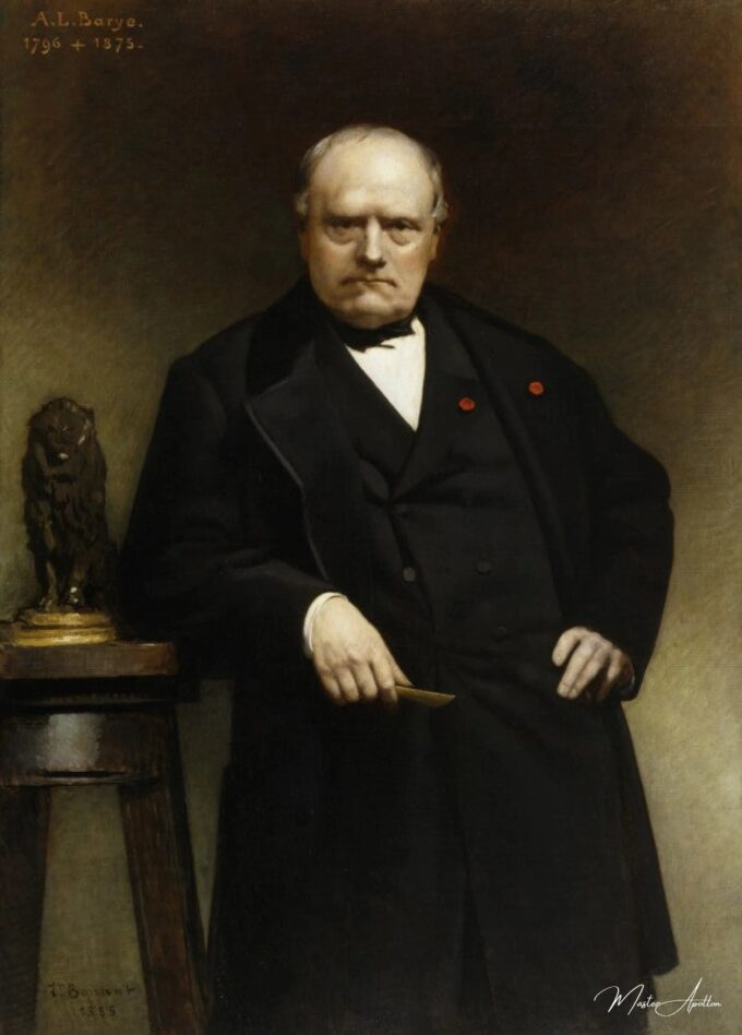 Retrato de Antoine-Louis Barye con un modelo de cera de león sentado – Léon Bonnat Léon Bonnat 2025-05-01 2