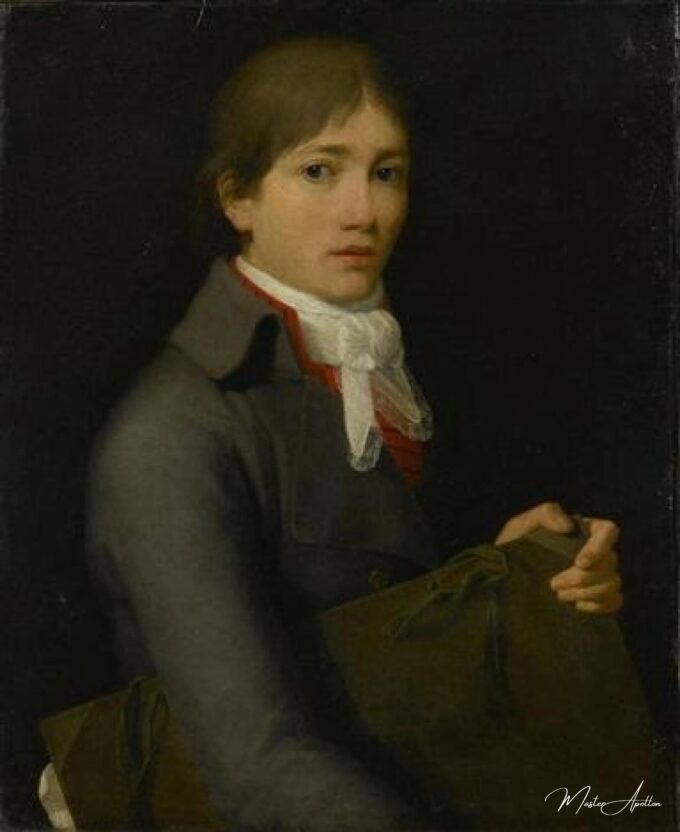 Retrato de un artista, a medio cuerpo, sosteniendo un portafolio – Nicolas Bernard Lépicié Nicolas Bernard Lépicié 2025-05-09