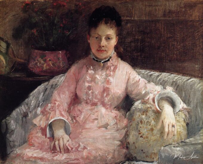 Retrato de una mujer con un vestido rosa – Berthe Morisot Berthe Morisot 2025-05-01