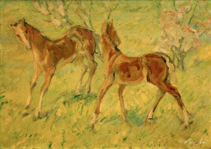 Poniendo en pasto (Potros saltadores) – Franz Marc Franz Marc 2025-05-18 2