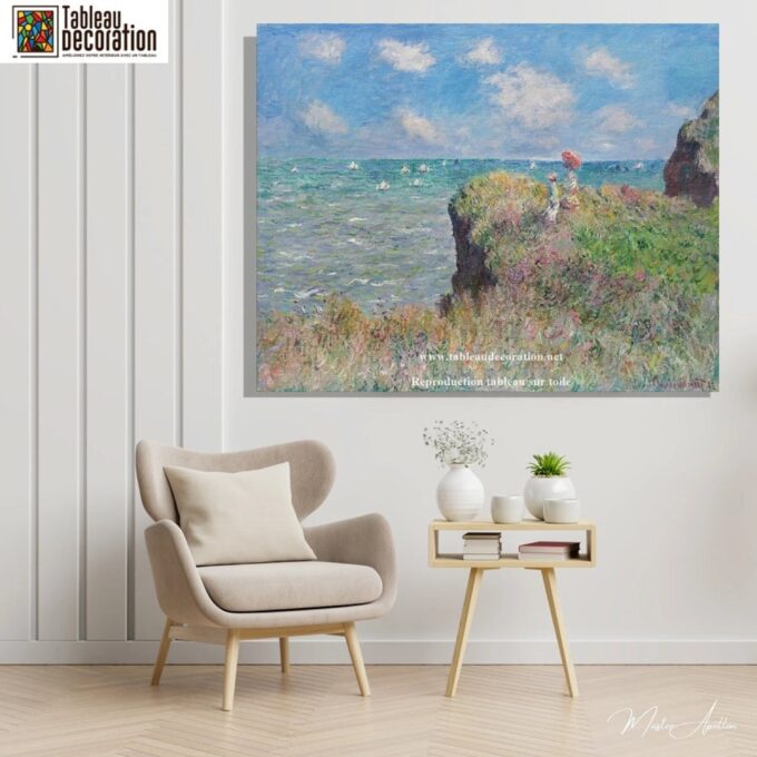 Paseo por el acantilado, Pourville – Cuadro paisaje Monet Claude Monet 2025-05-24 3