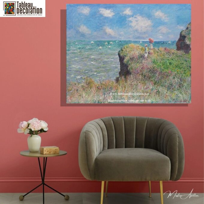 Paseo por el acantilado, Pourville – Cuadro paisaje Monet Claude Monet 2025-05-24 6