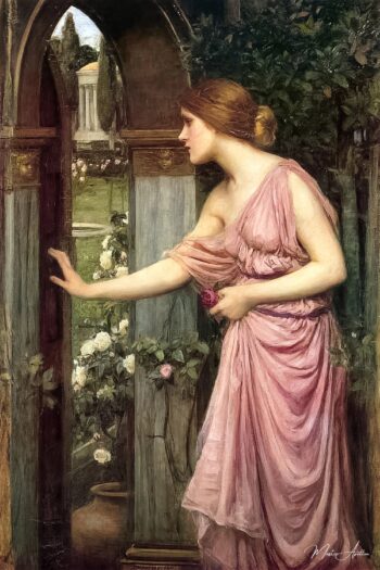Psique entrando en el jardín de Cupido – John William Waterhouse John William Waterhouse 2025-05-16