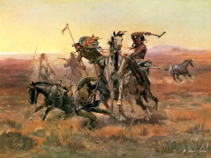 Cuando los Blackfoot y los Sioux se encuentran – Charles Marion Russell Charles Marion Russell 2025-05-02