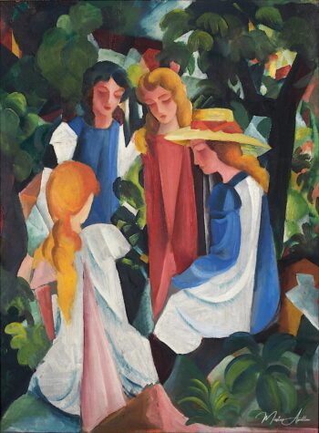 Cuatro jóvenes chicas – August Macke August Macke 2025-05-17
