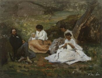 Reunión familiar en Bourron-Marlotte (Théodore de Banville en el bosque de Fontainebleau) – Jules Breton Jules Breton 2025-05-13