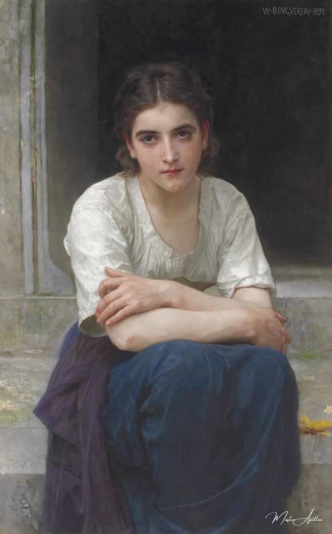 Rêverie en el umbral – William Bouguereau William Bouguereau 2025-05-16