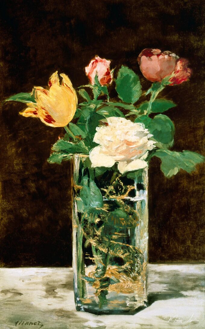 Rosas y tulipanes en un jarrón – Edouard Manet Édouard Manet 2025-06-01