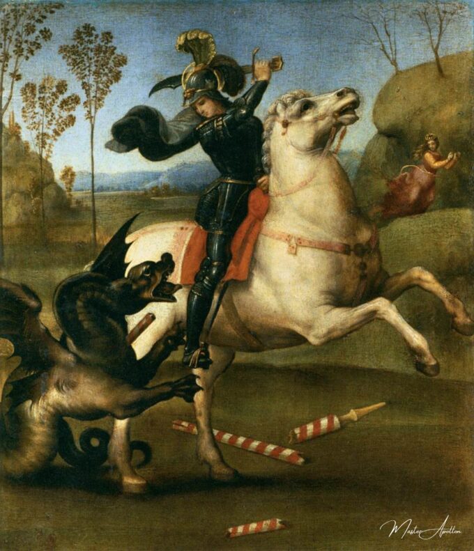 San Jorge luchando con el dragón – Raphaël (pintor) Rafael Sanzio 2025-05-20