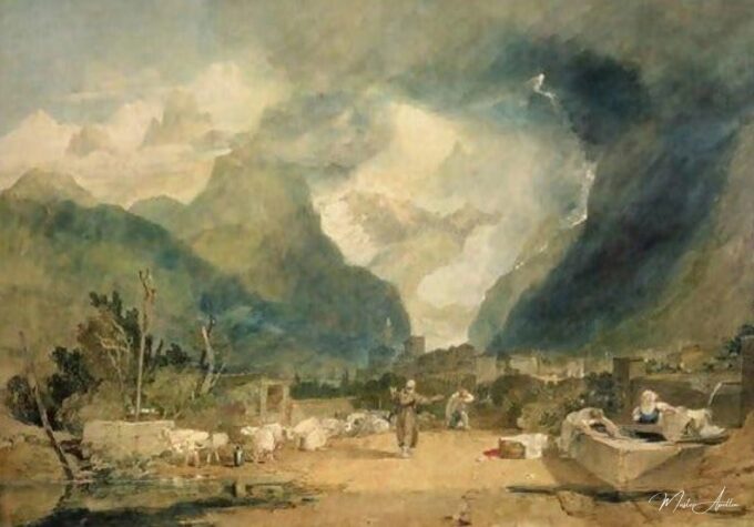 San Hugo denunciando la venganza del pastor de Cormayer en el Val d’Aoust – William Turner William Turner 2025-05-21