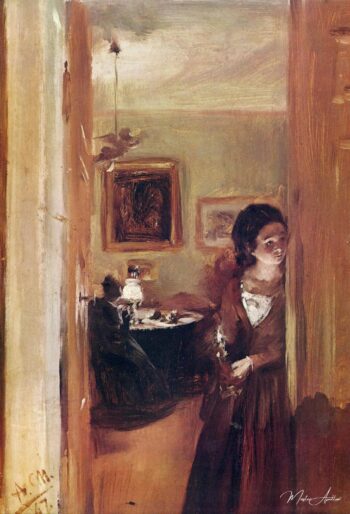 Salón con la hermana del artista – Adolph von Menzel Adolph von Menzel 2025-05-16