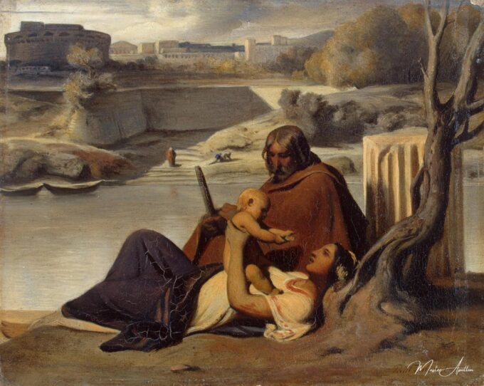 Descansar en las orillas del Tíber – Paul Delaroche Paul Delaroche 2025-05-20
