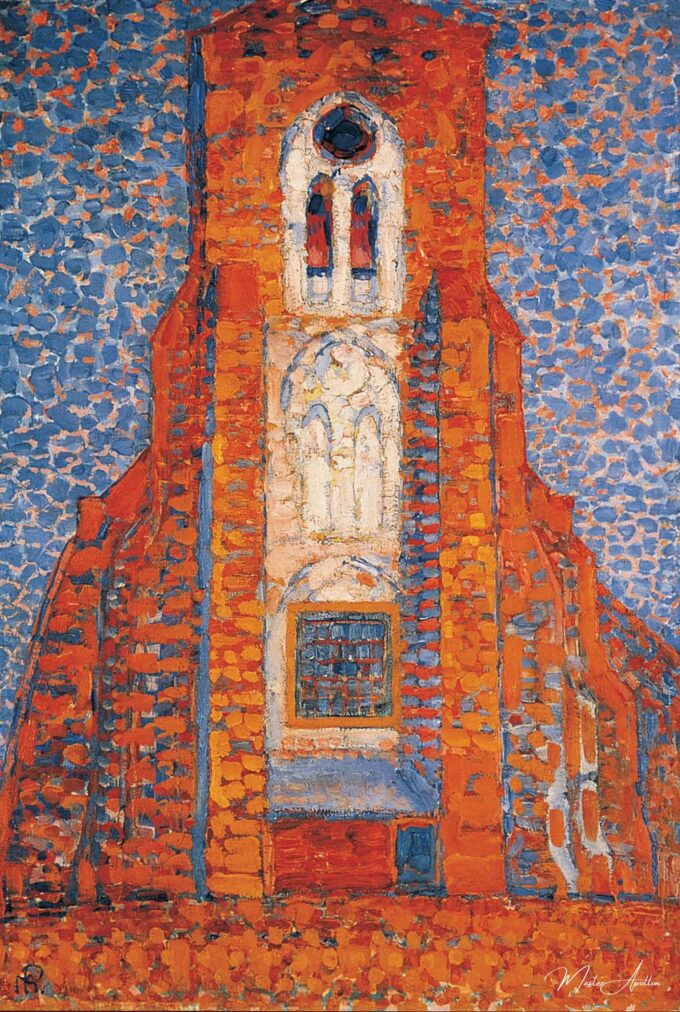 Soleil, iglesia en Zélande fachada de iglesia Zoutelande – Mondrian Piet Mondrian 2025-03-13 2