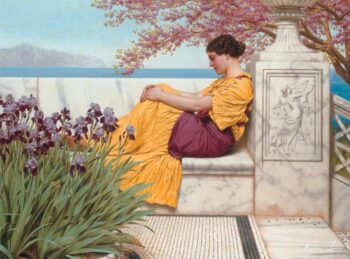 Bajo la flor que se aferra a la rama – John William Godward John William Godward 2025-05-07