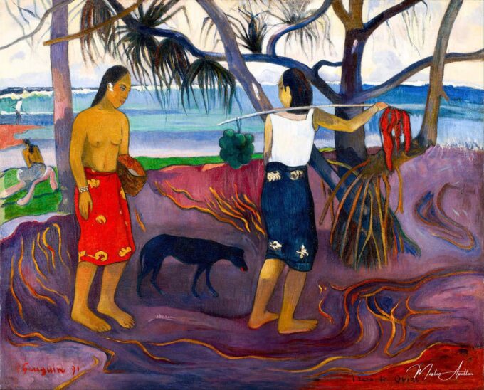 Bajo el árbol Pandanus II – Paul Gauguin Paul Gauguin 2025-05-14