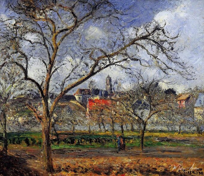 En el huerto de Pontoise en invierno – Camille Pissarro Camille Pissarro 2025-05-08