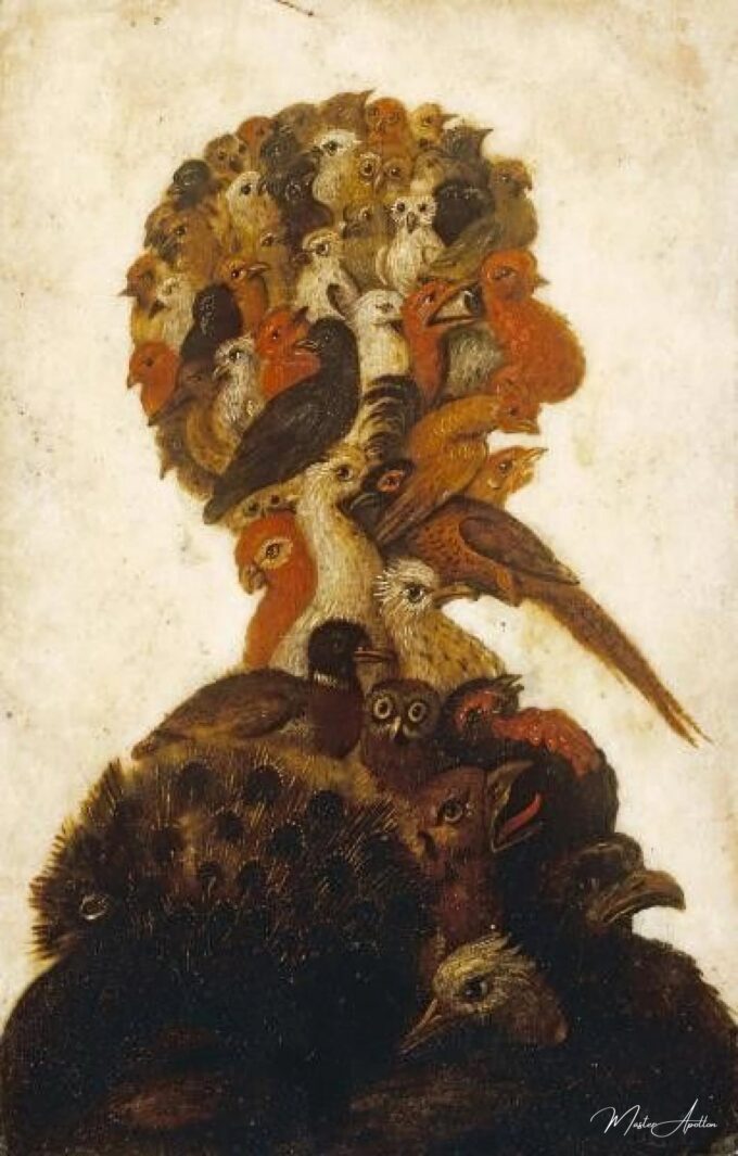 Cabeza antropomórfica que representa uno de los cuatro elementos – el aire – Arcimboldo Giuseppe Arcimboldo 2025-05-14