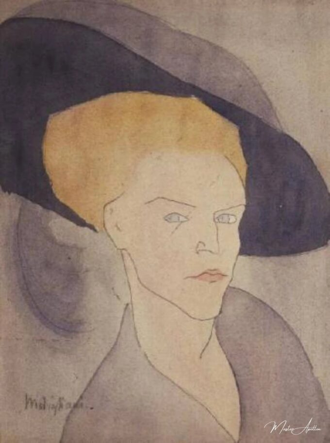Cabeza de una mujer con sombrero – Amadeo Modigliani 2025-05-17 2