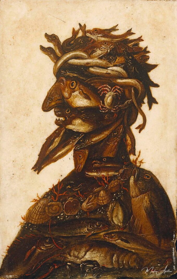 Cabezas antropomorfas que representan uno de los cuatro elementos – el agua – Arcimboldo Giuseppe Arcimboldo 2025-05-14
