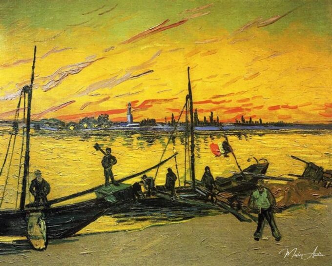 Trabajadores portuarios en Arles – Van Gogh Vincent Van Gogh 2025-03-22 2