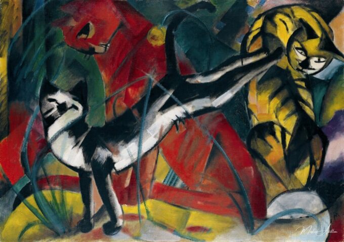 Tres gatos – Franz Marc Franz Marc 2025-05-18