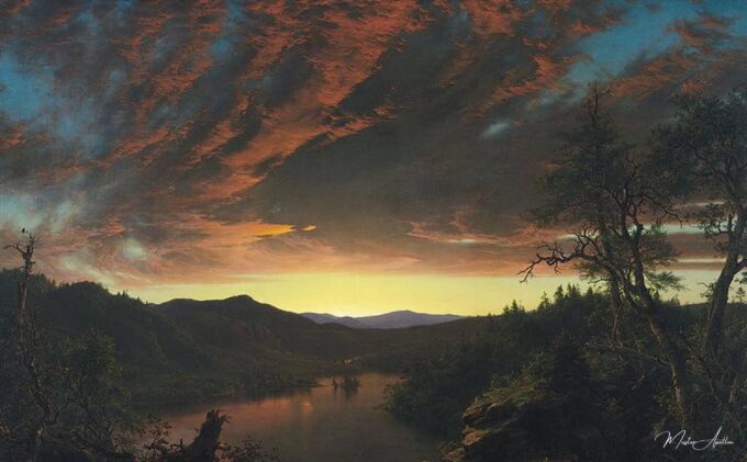 Crepúsculo en la Naturaleza – Frederic Edwin Church Frederic Edwin Church 2025-05-04