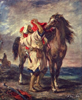 Un árabe ensilla su caballo – Eugène Delacroix Eugène Delacroix 2025-05-14