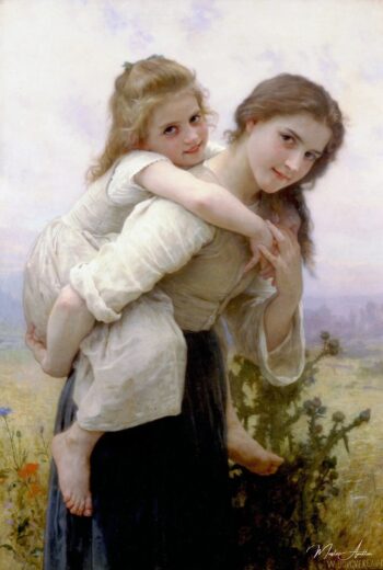 Un fardo agradable – William Bouguereau Reproducción de cuadros famosos 2025-05-14