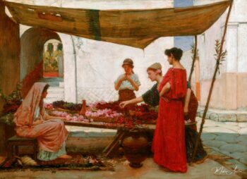 Un mercado de flores griego – John William Waterhouse John William Waterhouse 2025-05-14