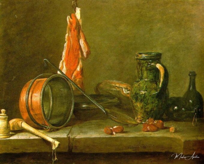 Un régimen de adelgazamiento con utensilios de cocina – Jean Siméon Chardin Jean Siméon Chardin 2025-05-03