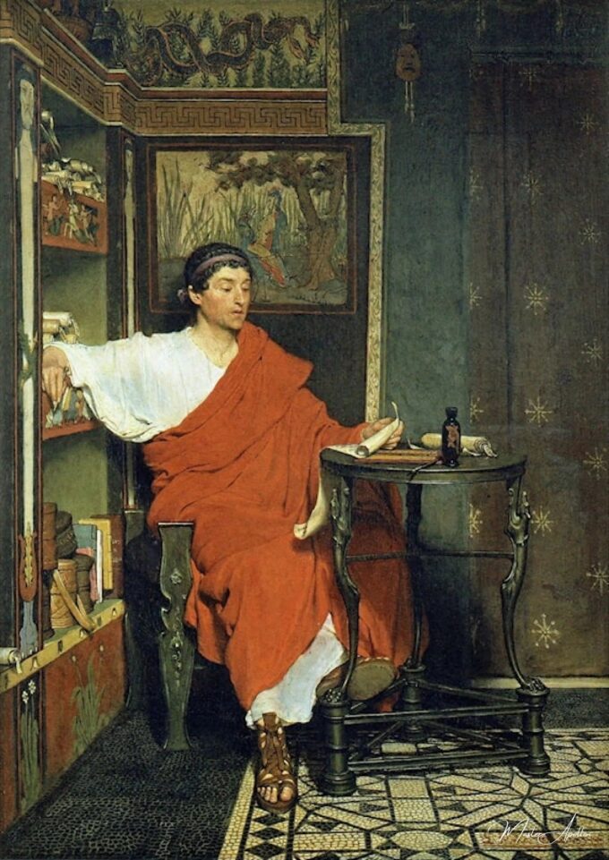 Un escriba romano redactando despachos – Lawrence Alma-Tadema Lawrence Alma-Tadema 2025-03-17 2