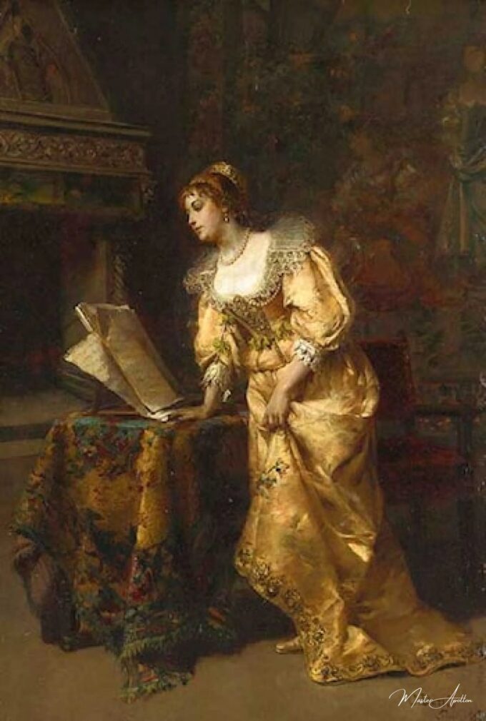 Una dama elegante leyendo música – Cesare-Auguste Detti Cesare-Auguste Detti 2025-03-20 2