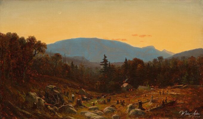 Una esbozo de la montaña Hunter, al crepúsculo – Sanford Robinson Gifford Sanford Robinson Gifford 2025-03-23 2