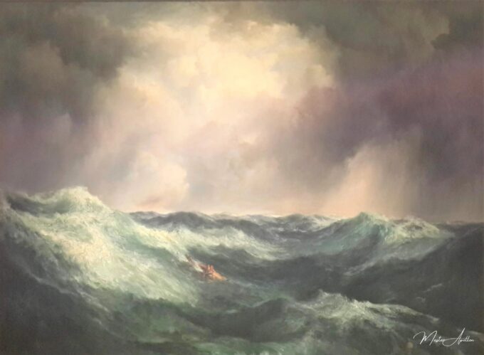Una mar enojada, 1887 – Thomas Moran Thomas Moran 2025-05-03