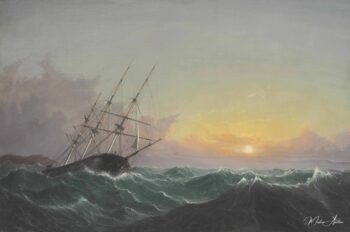 Una tormenta que se aleja, un barco que se desliza por su cable, 1858 – Fitz Henry Lane Fitz Henry Lane 2025-05-14