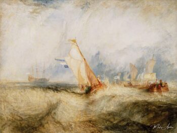 Van Tromp en camino de complacer a sus amos, los barcos en el mar, en proceso de anclarse – William Turner William Turner 2025-05-13 2