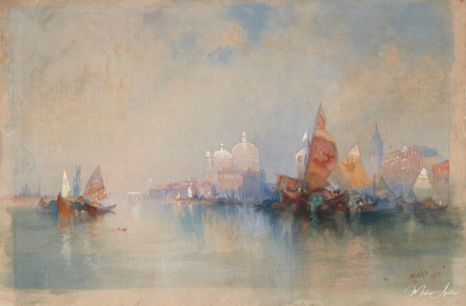 Venecia, la laguna en dirección a Santa Maria della Salute, 1894 – Thomas Moran Thomas Moran 2025-05-03